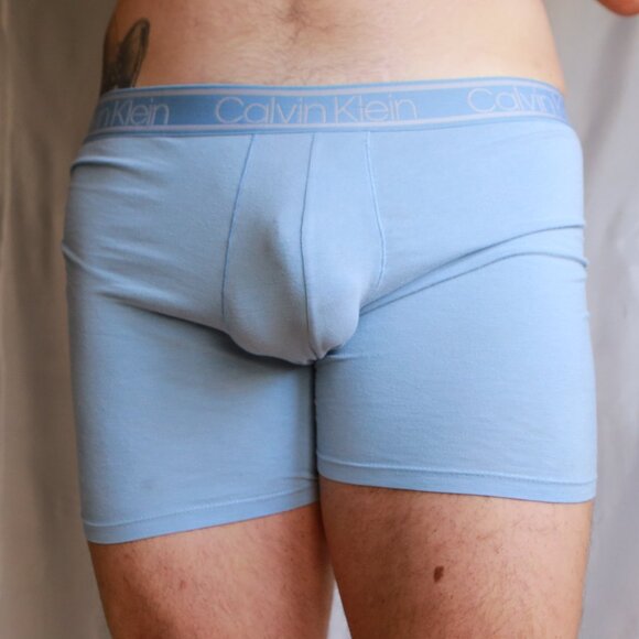 Calvin Klein Periwinkle Blue Boxer Trunk Elastic Waistband Underwear Shorts XL - Picture 7 of 9